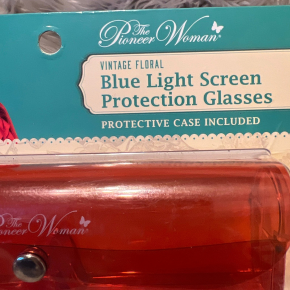 Pioneer Woman Blue Light Screen Protection Glasses with Case - Picture 3 of 5